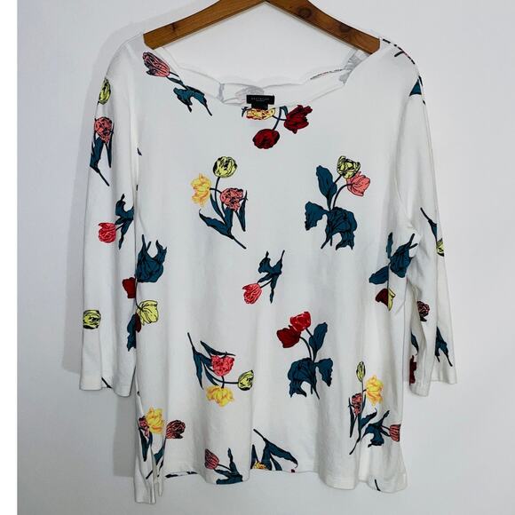Ann Taylor Factory Floral Top - Women's Size XL - Picture 1 of 8